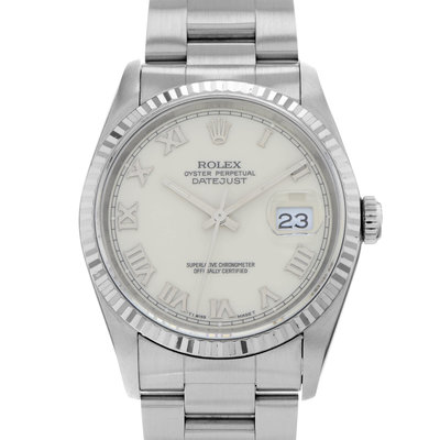 Rolex Datejust 36 16234 White Dial 36