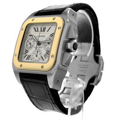 Cartier Santos 100 W20091X7 White Dial 45