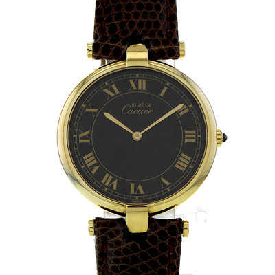 Cartier Tank Vermeil 590003 Brown Dial 30