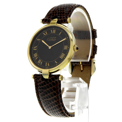 Cartier Tank Vermeil 590003 Brown Dial 30