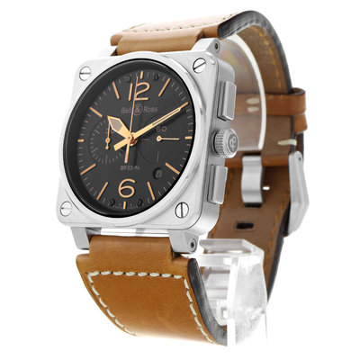 Bell & Ross BR 03-94 Chronographe BR0394-ST-G-HE/SCA Black Dial 42