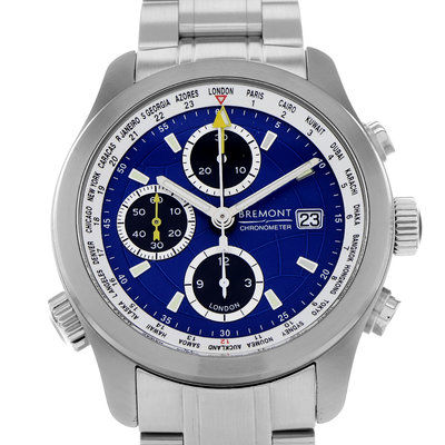 Bremont World Timer Automatic ALT1-WT/BL Blue Dial 43