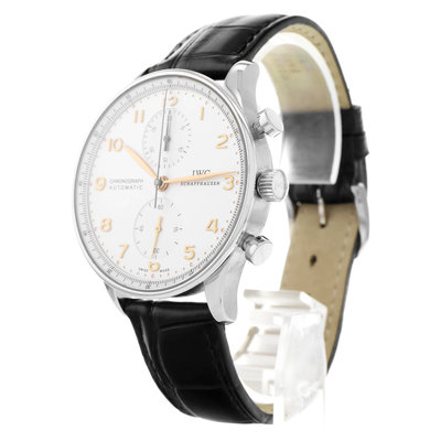 IWC Portuguese Chronograph IW371401 White Dial 41