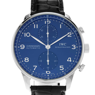IWC Portuguese Chronograph IW371432 Blue Dial 41