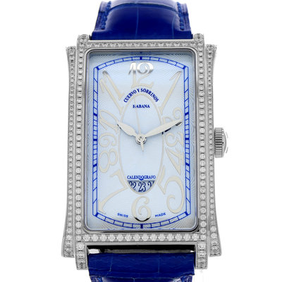Cuervo y Sobrinos Prominente A1012 Blue Dial 52