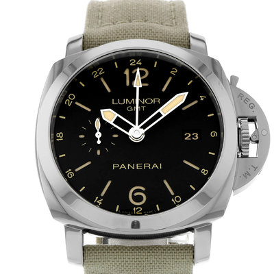 Panerai Luminor 1950 3 Days GMT Automatic PAM 00531 Black Dial 44