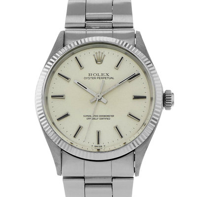 Rolex Oyster Perpetual 34 1005 Silver Dial 34