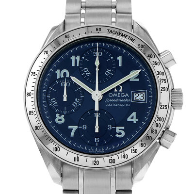 Omega Speedmaster Date 3513.82.00 Blue Dial 39