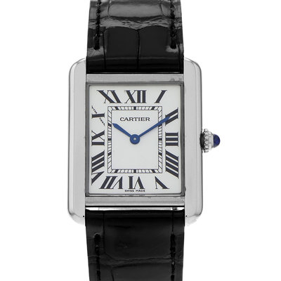 Cartier Tank Solo W1018255 White Dial 24