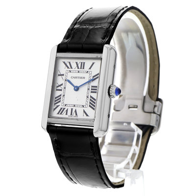 Cartier Tank Solo W1018255 White Dial 24