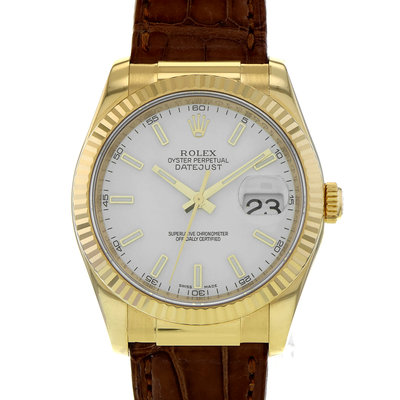 Rolex Datejust 36 116138 White Dial 36