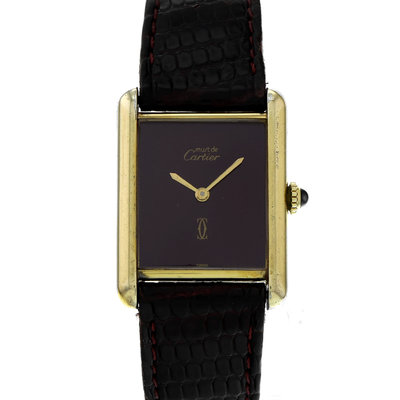 Cartier Tank Must de Cartier Vermeil Red Dial 25