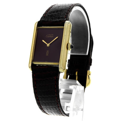 Cartier Tank Must de Cartier Vermeil Red Dial 25