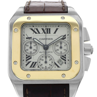Cartier Santos 100 W20091X7 White Dial 41