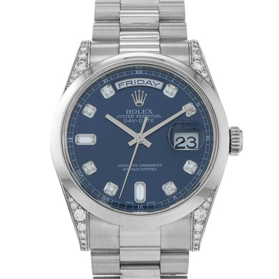 Rolex Day-Date 36mm 118296 Blue Dial 36