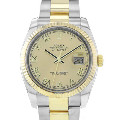 Rolex Datejust 36 116233 Champagne Dial 36