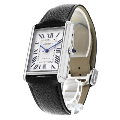Cartier Tank WSTA0040 Silver Dial 41