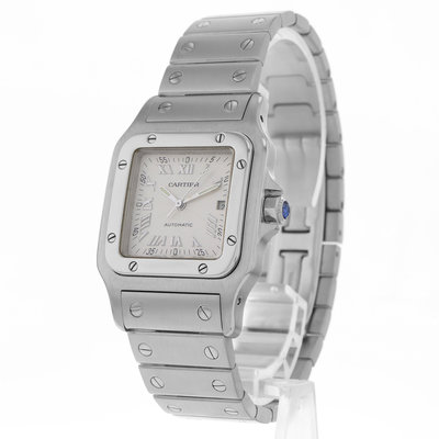 Cartier Santos Galbée W20040D6 White Dial 29