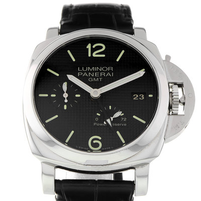Panerai Luminor 1950 3 Days GMT Power Reserve Automatic PAM00537 Black Dial 42