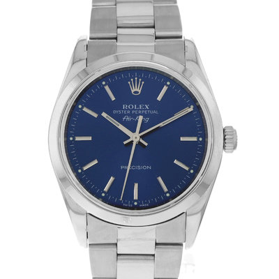 Rolex Air King 14000 Blue Dial 34