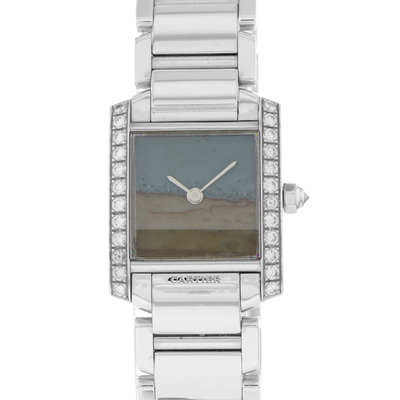 Cartier Tank Francaise WE1036S3 2517 Agate natural stone Dial 20