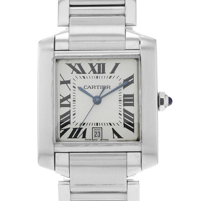 Cartier Tank Francaise W51002Q3 Silver Dial 28