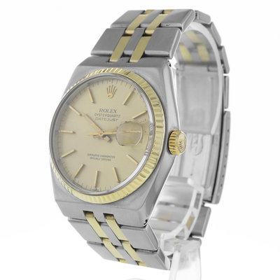 Rolex Datejust Oysterquartz 17013 Yellow Dial 36