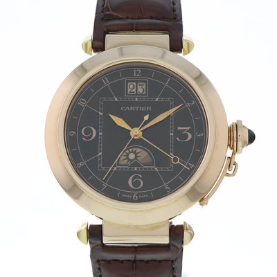 Cartier Pasha W3030001 Brown Dial 42