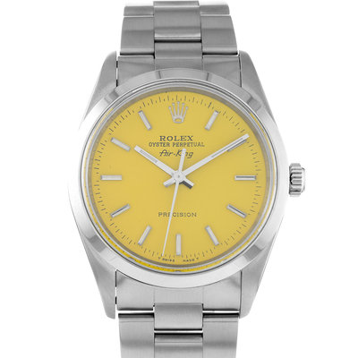 Rolex Air King 14000 Yellow Dial 34