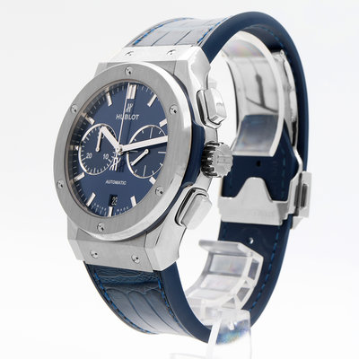 Hublot Classic Fusion Chronograph 521.NX.1170.RX Blue Dial 42