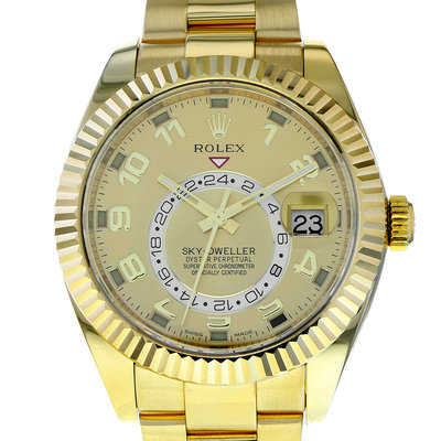 Rolex Sky-Dweller 326938 Gold Dial 42