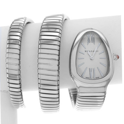 Bulgari Serpenti SP35S Silver Dial 35
