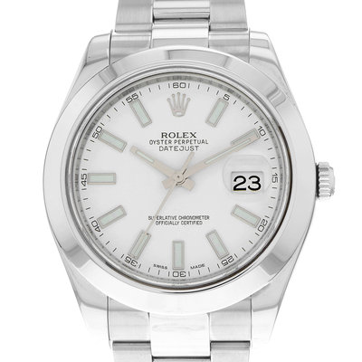 Rolex Datejust II 116300  White Dial 41