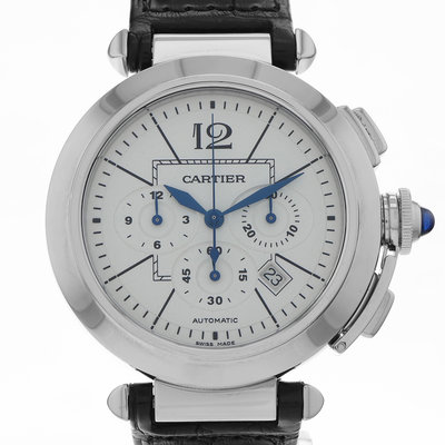 Cartier Pasha 42mm W31085M7 White Dial 42