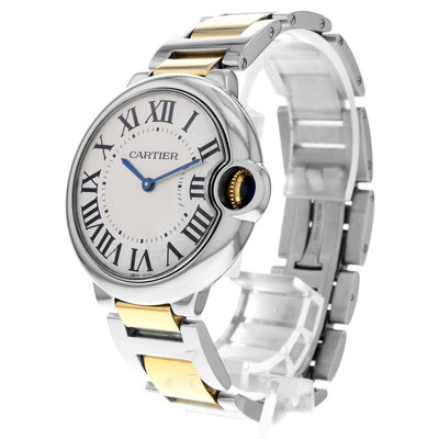 Cartier Ballon Bleu 36 W69011Z4 Silver Dial 36