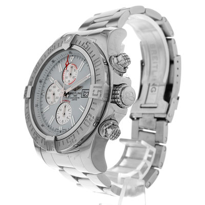 Breitling Super Avenger  A13371 White Dial 48