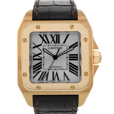 Cartier Santos WGSA0019 2792 White Dial 39