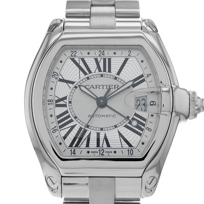 Cartier Roadster W62032X6 2722 Silver Dial 40