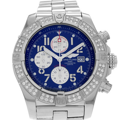 Breitling Super Avenger A13370 Blue Dial 48