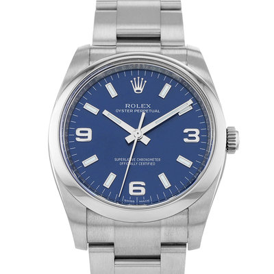 Rolex Oyster Perpetual  114200 Blue Dial 34