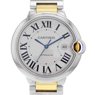 Cartier Ballon Bleu 42mm W69009Z3 3001 Silver Dial 42