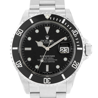 Rolex Submariner Date 16610 Black Dial 40