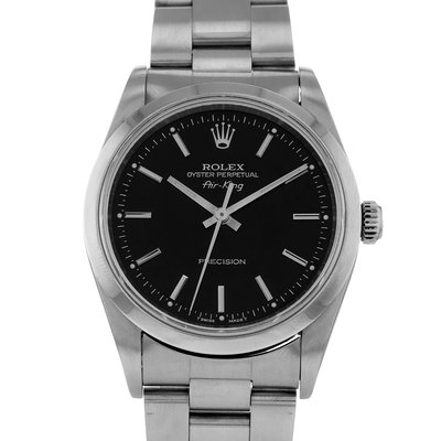 Rolex Air King 14000 Black Dial 34