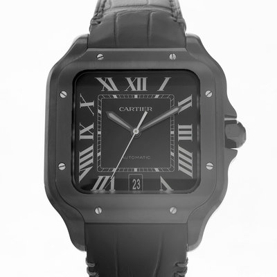 Cartier Santos De Cartier  WSSA0039 Black Dial 39