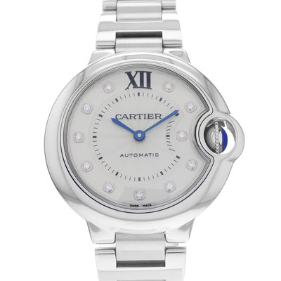 Cartier Ballon Bleu 33mm W4BB0021 3489 Silver Dial 33