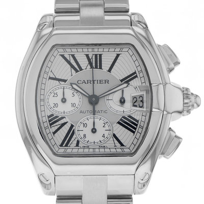 Cartier Roadster 2618 Silver Dial 40