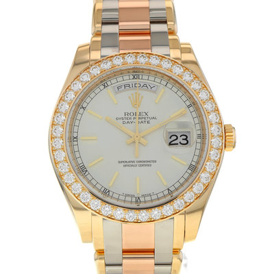 Rolex Day-Date 39mm 18948 Silver Dial 39