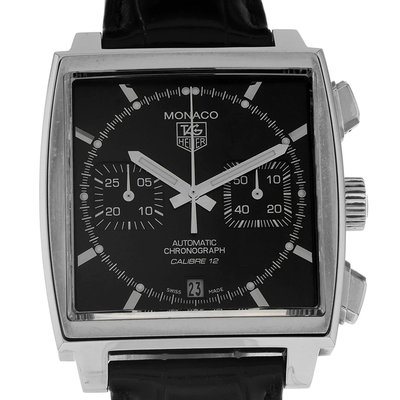 TAG Heuer Monaco Calibre 12 CAW2110.FC6177 Black Dial 39