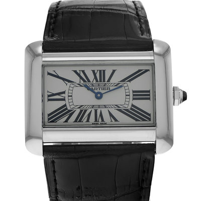 Cartier Tank Divan 2600 Silver Dial 38