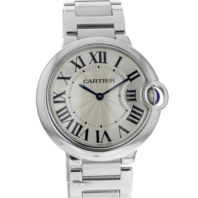 Cartier Ballon Bleu 36mm W69011Z4 3005 Silver Dial 36